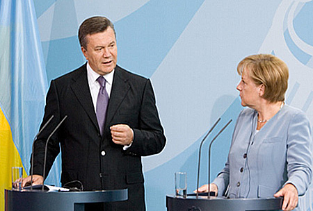 Янукович и Меркель